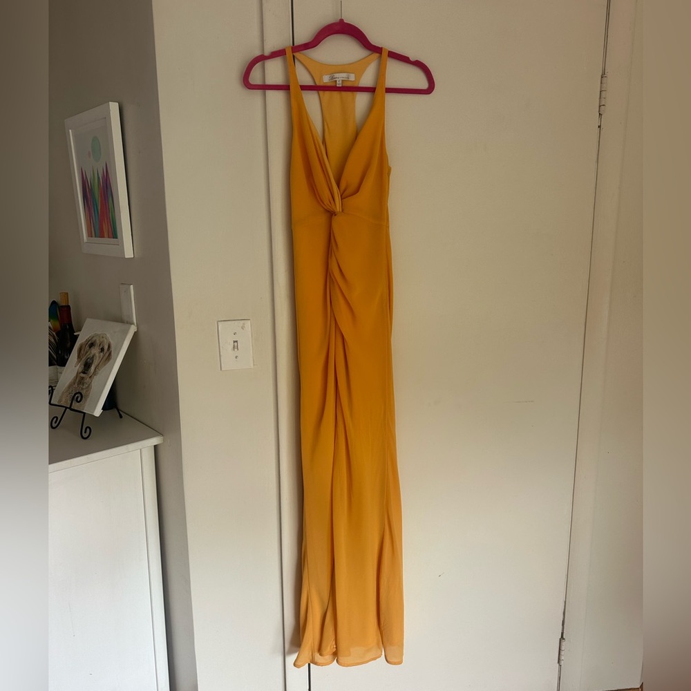 Lovers + Friends Marigold Plunge Twist Gown (Altered for Length)